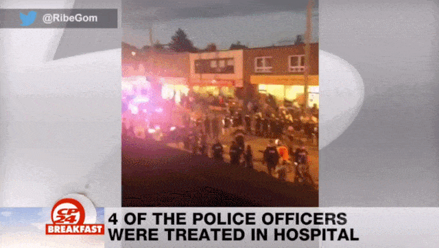失控！加拿大游行发生暴乱，2名黑人把4名警察打进医院（组图） - 10