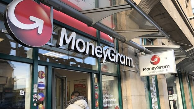The signage of MoneyGram International office in Frankfurt am Main, Germany, 27 January 2017.