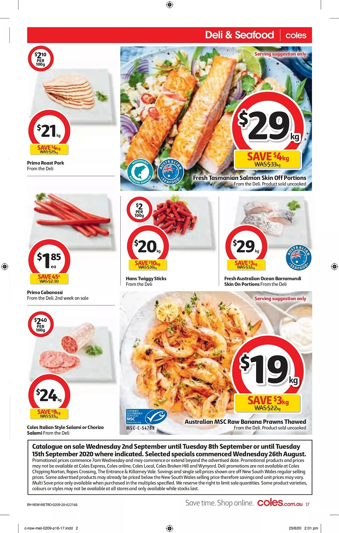 Coles 9月2日-9月8日折扣，猪肉煎饺、春卷、油、松饼粉半价 - 17