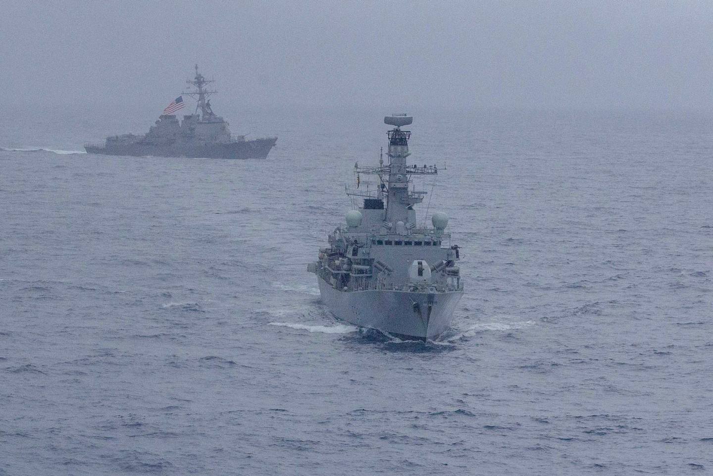 事實上，美國直到2020年前後仍希望多國海軍隨之介入南海。（路透社）