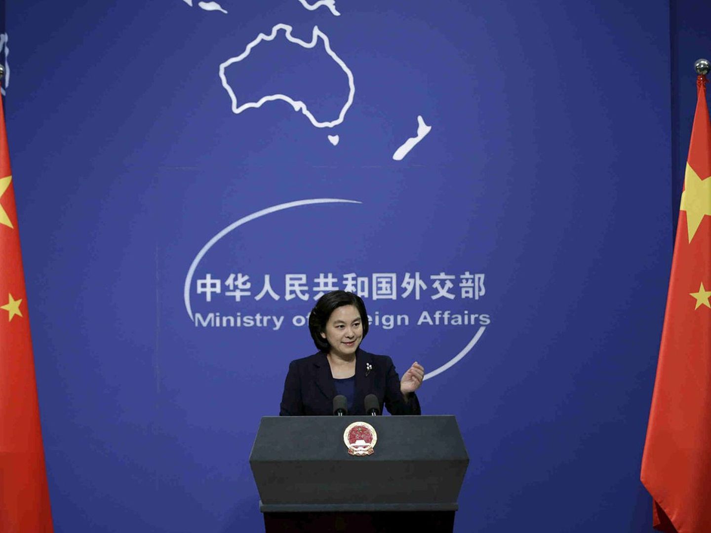 美国对中国驻美外交官的活动实施新的限制，中国外交部发言人华春莹9月3日批美国反华势力丧失理性和自信。（Reuters）