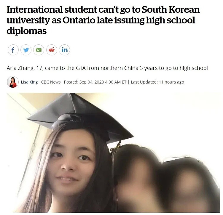 17岁中国女留学生吐槽：高中毕业生活乱了套！签证过期，连学都上不了（组图） - 2