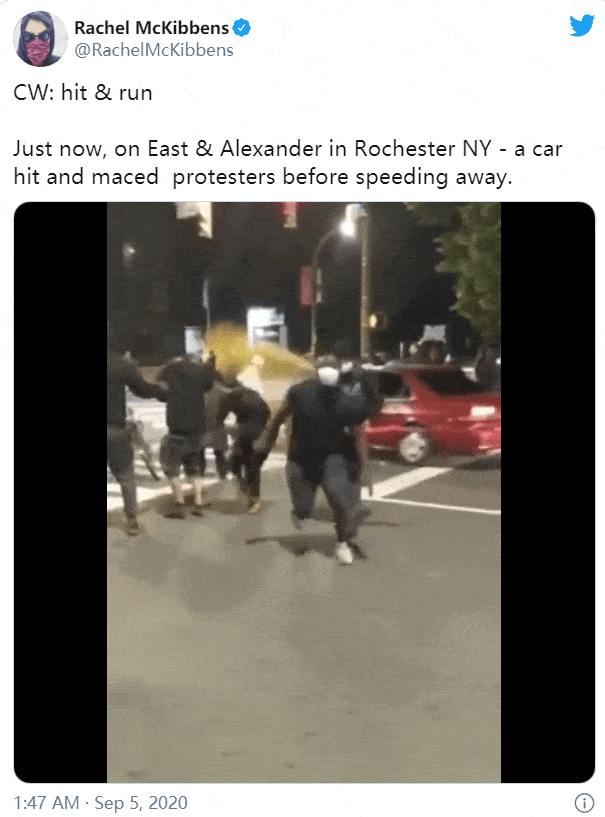 炸了！黑人套头死引爆纽约州暴力冲突，尖叫四起，车站被烧，右翼开车撞人，左派冲击餐馆（视频/组图） - 1