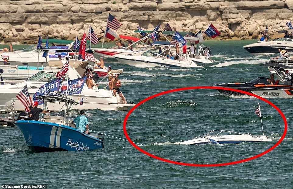 意外！2500美国人开游艇狂飙，多人遭巨浪掀翻，场面疯狂，川普发推：好想加入你们…（组图） - 16