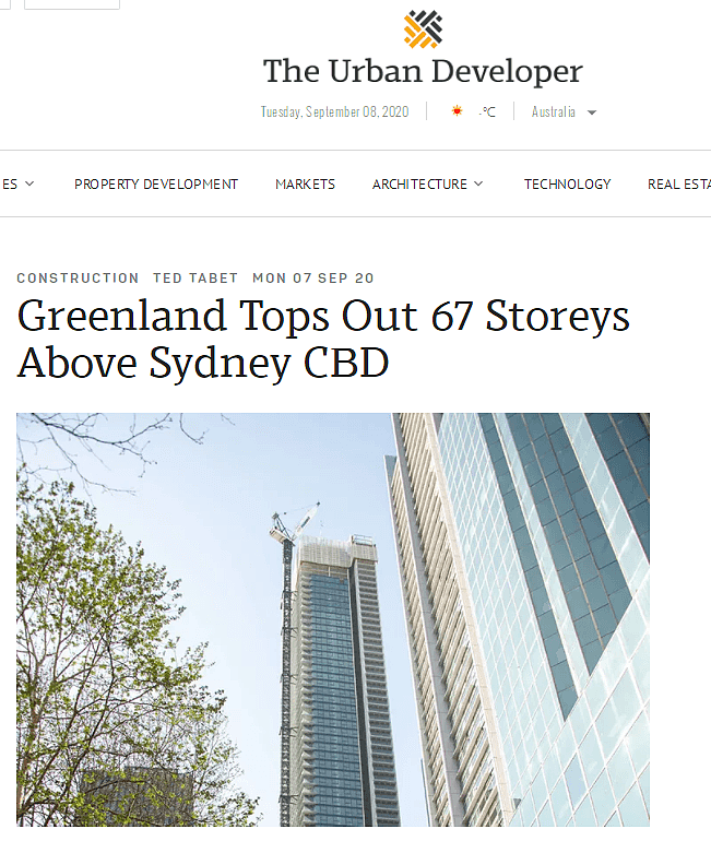 绿地集团公寓竣工 成悉尼最高居住用楼！（图） - 1