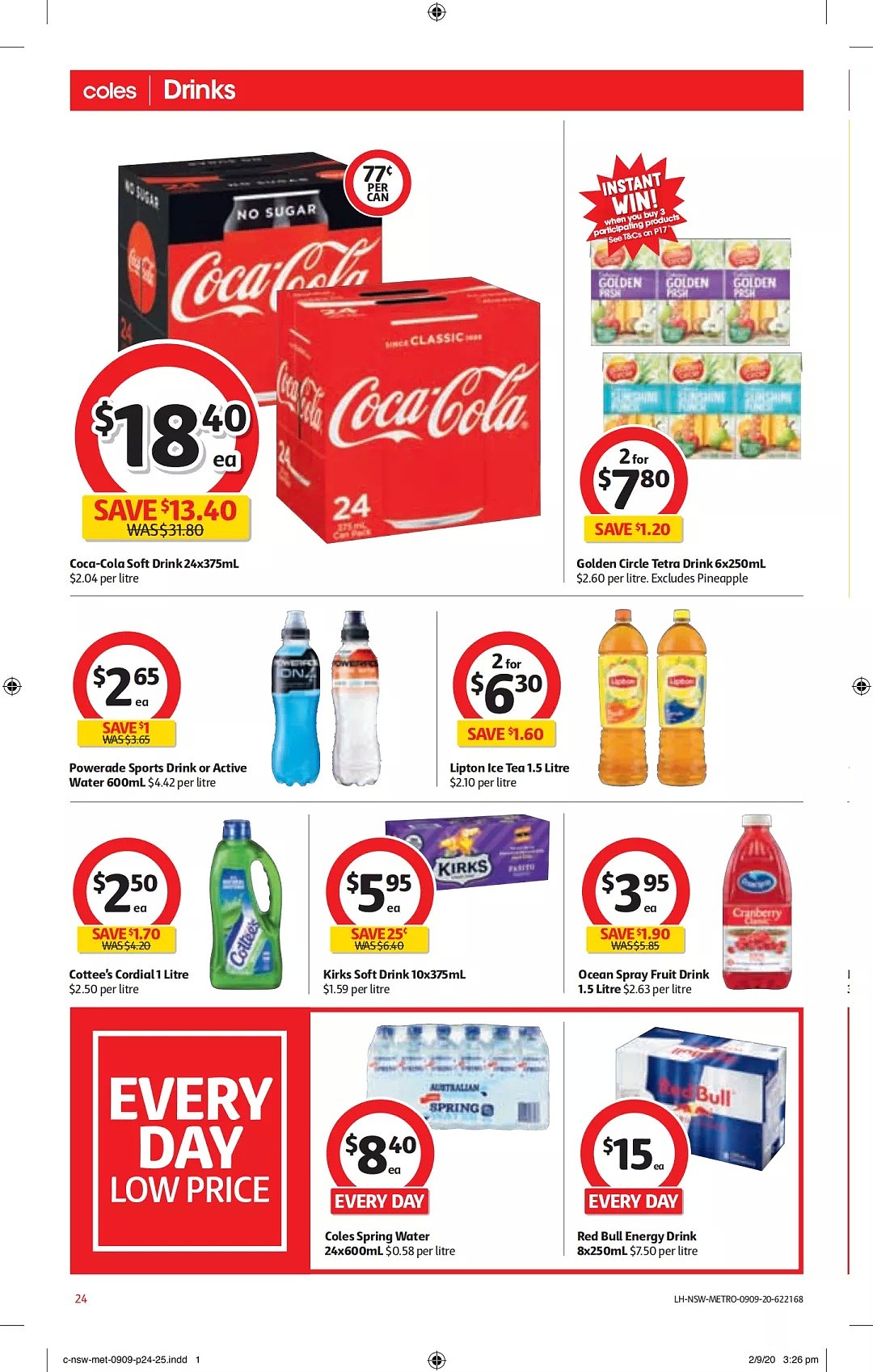 Coles 9月9日-9月15日折扣，猪肉饺、椒盐鱿鱼、哈根达斯半价 - 24