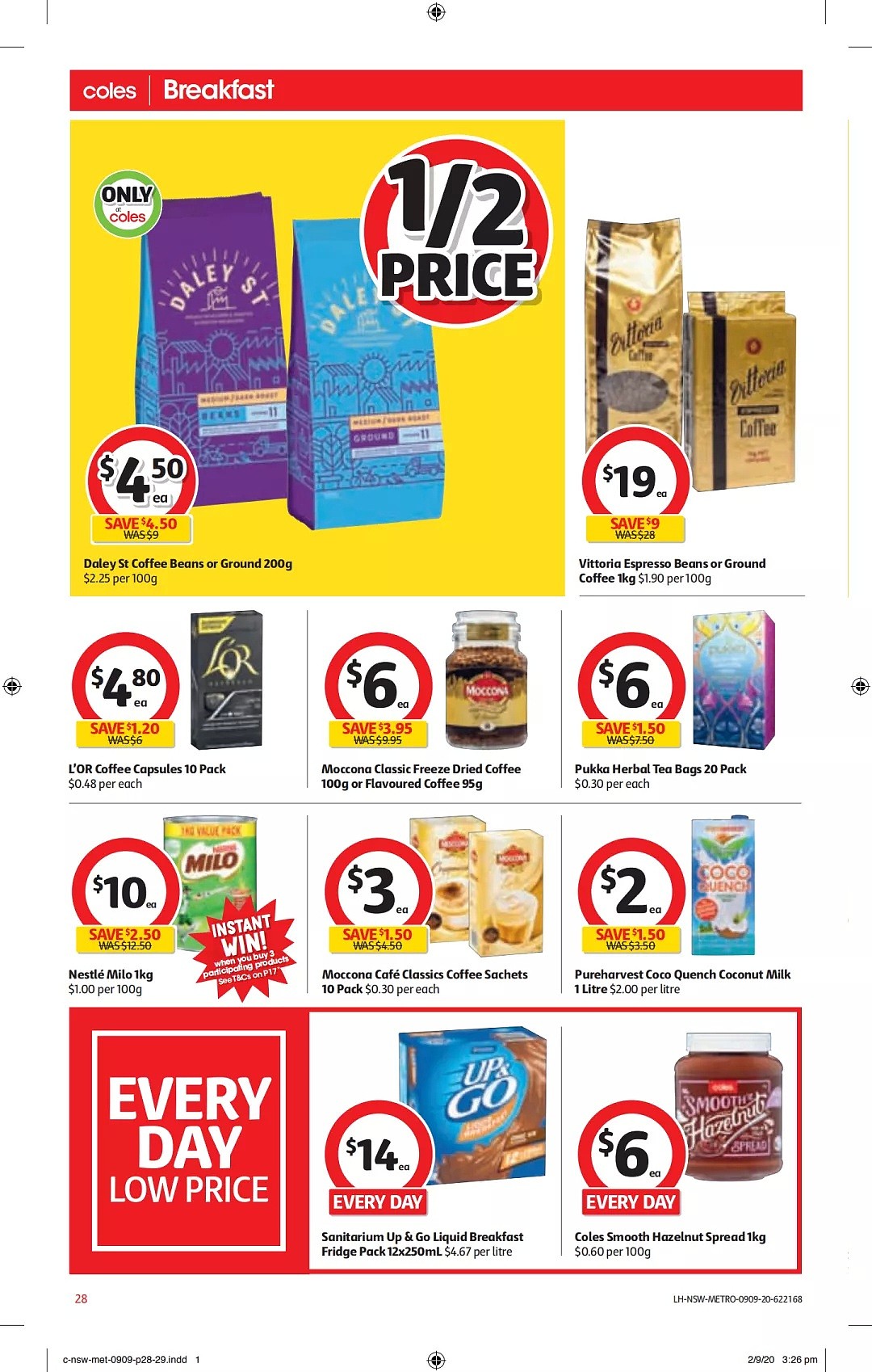 Coles 9月9日-9月15日折扣，猪肉饺、椒盐鱿鱼、哈根达斯半价 - 28