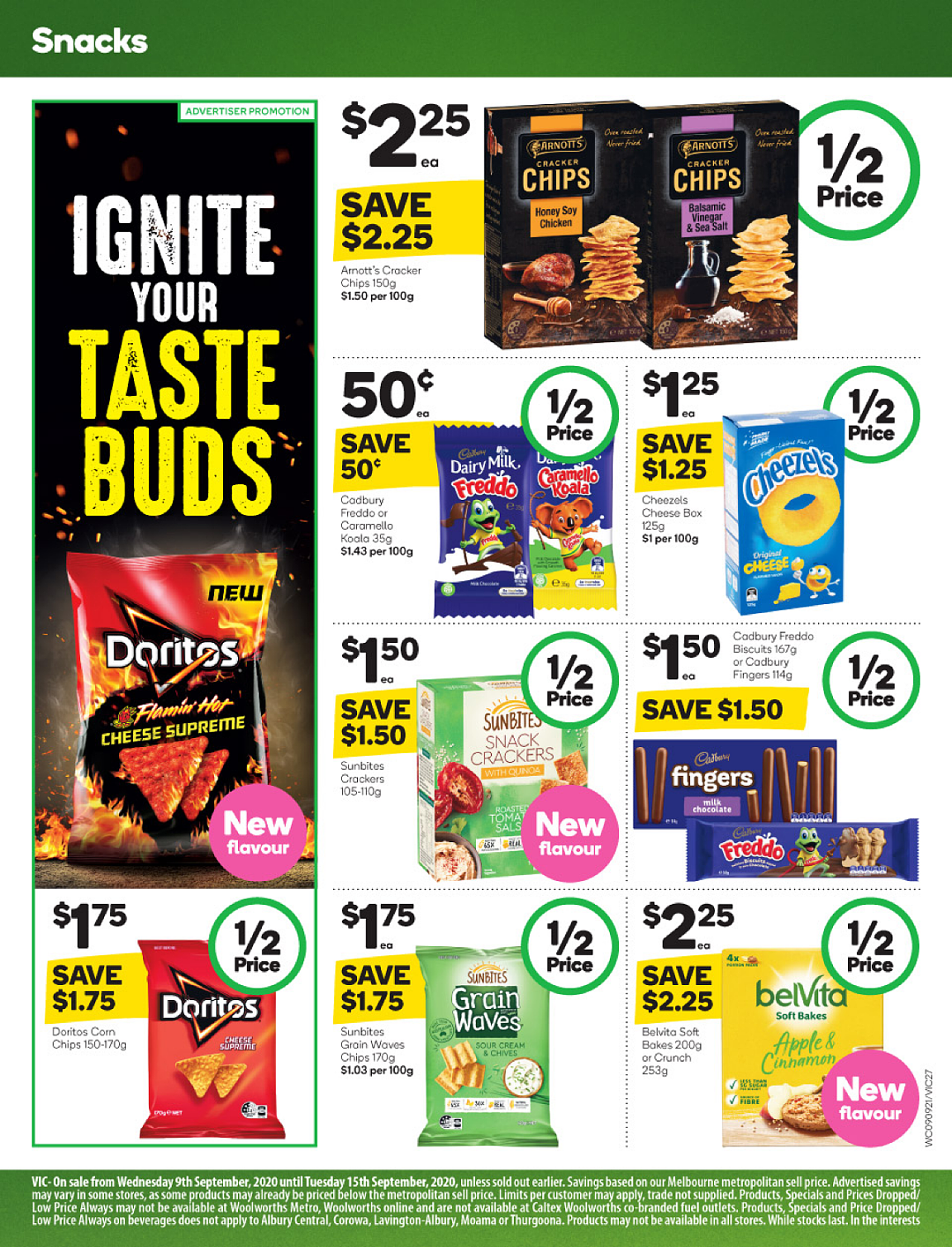 Woolworths 9月9日-9月15日折扣，春卷、纸尿裤半价 - 25