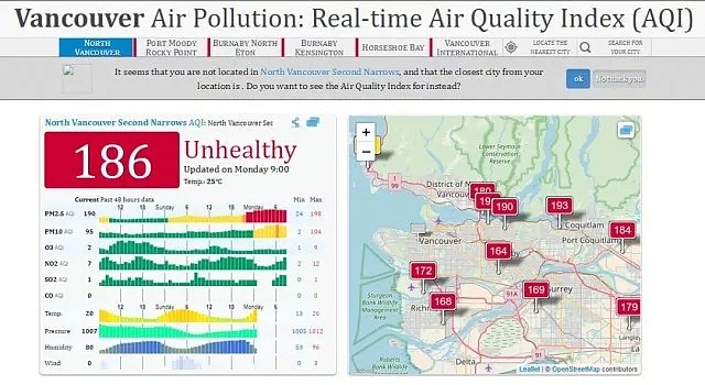 疫情越发严重，雾霾更袭击加拿大，PM2.5是北京两倍！肺要撑不住了（组图） - 4