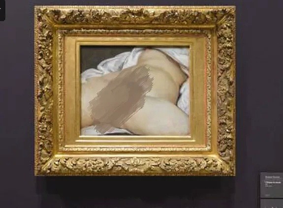 女子穿低胸装进奥赛博物馆被拒！女权团体踢馆裸上身抗议：淫秽的是你的眼睛（组图） - 3