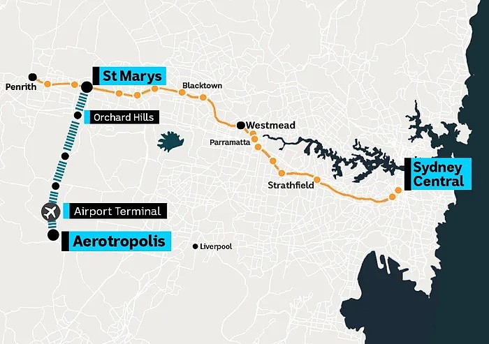 西悉尼机场城铁线停靠站公布，预计将进一步推动新CBD建设 - 2