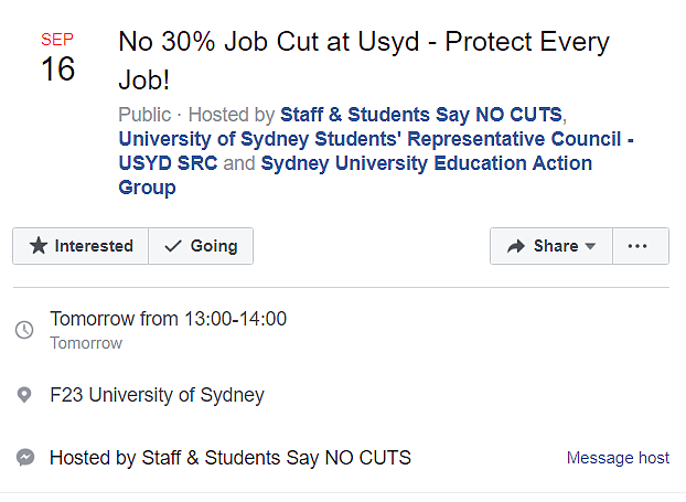 明天，USYD又又又又示威抗议，上百师生统一走出教室加入抗议（组图） - 1