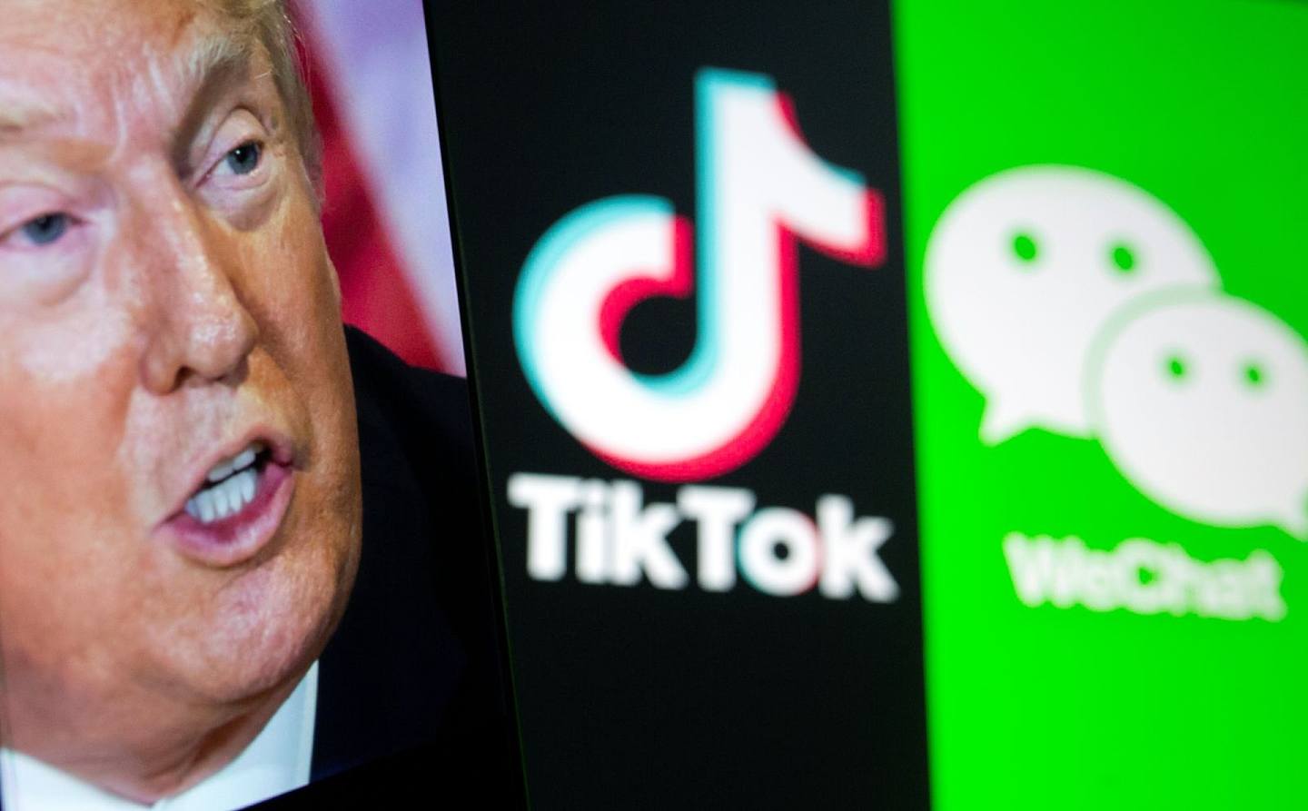 美国商务部的声明说从9月20日开始，美国公司将被禁止与WeChat和TikTok进行商业交易。 （路透社）
