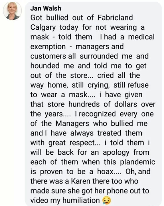 “老娘才不需要你的保护好吗！”加拿大大妈商场内拒戴口罩，当场发飙（组图） - 6