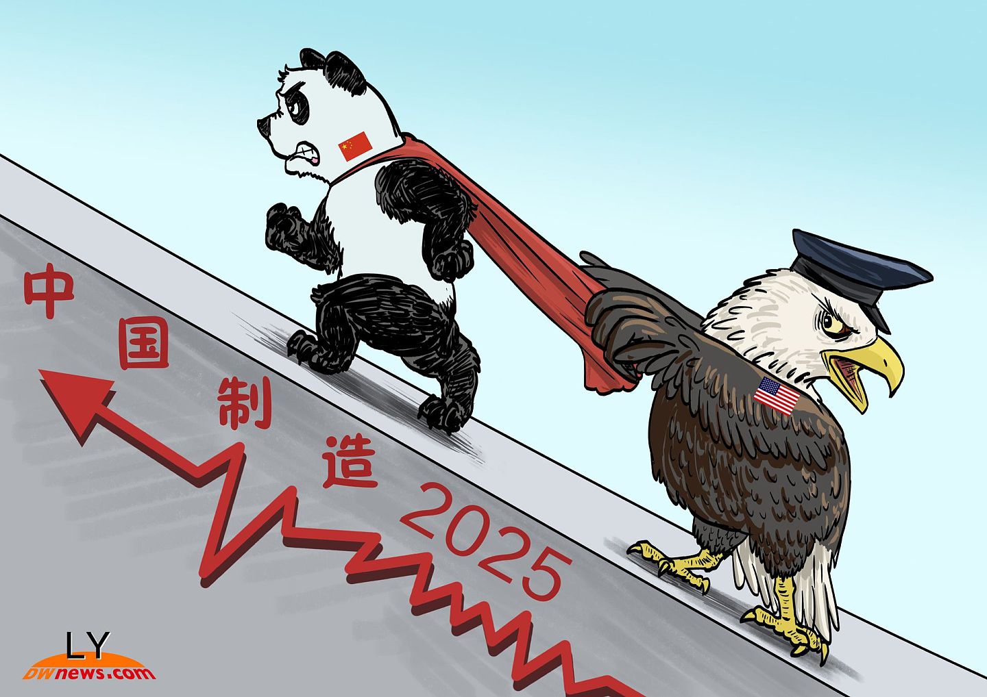 美国对中国发动的贸易战其实从一开始便瞄准“中国制造2025”，其被视为挑战美国科技霸权的威胁。