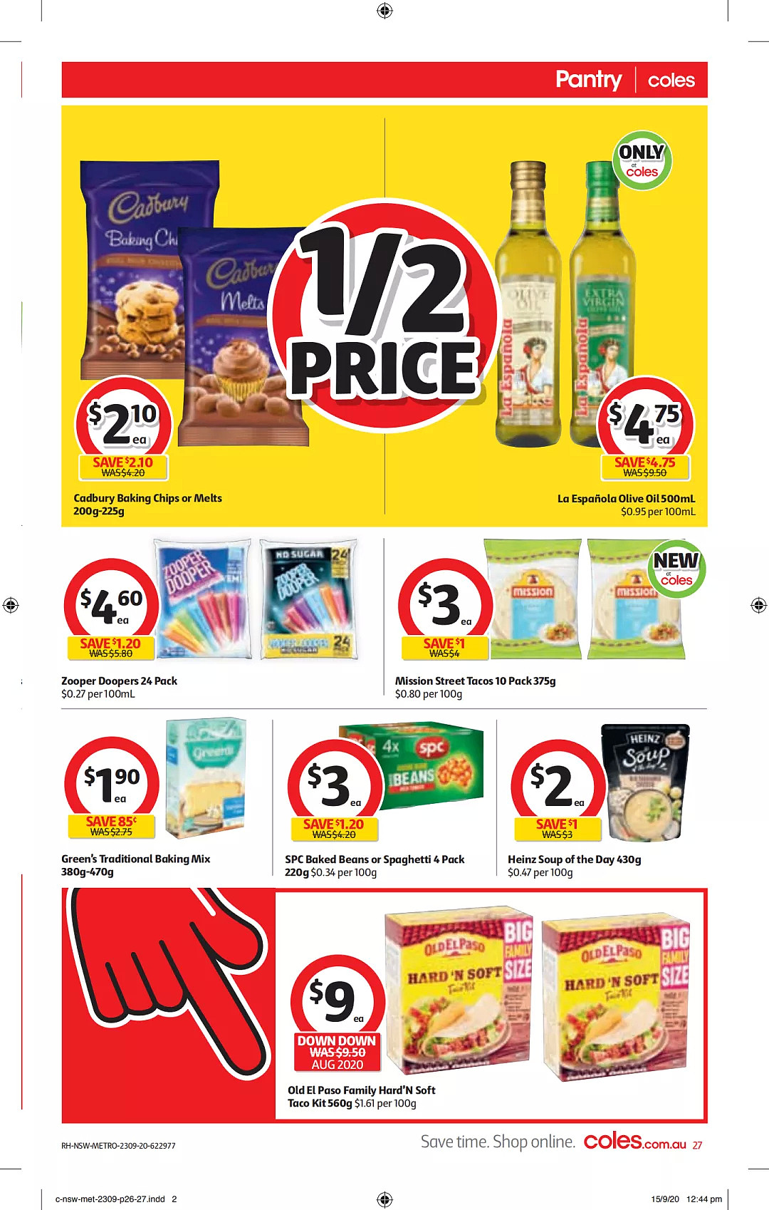 Coles 9月23日-9月29日折扣，虾饺、冰淇淋、纸尿裤半价 - 27