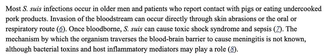 死亡率高达80%！因为一块猪肉，华人女子感染致命细菌，脑膜化脓（组图） - 5