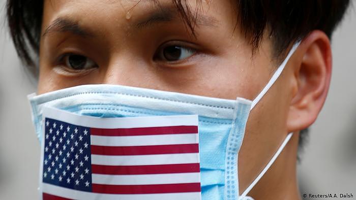Hongkong Proteste mit US-Flagge (Reuters/A.A. Dalsh)