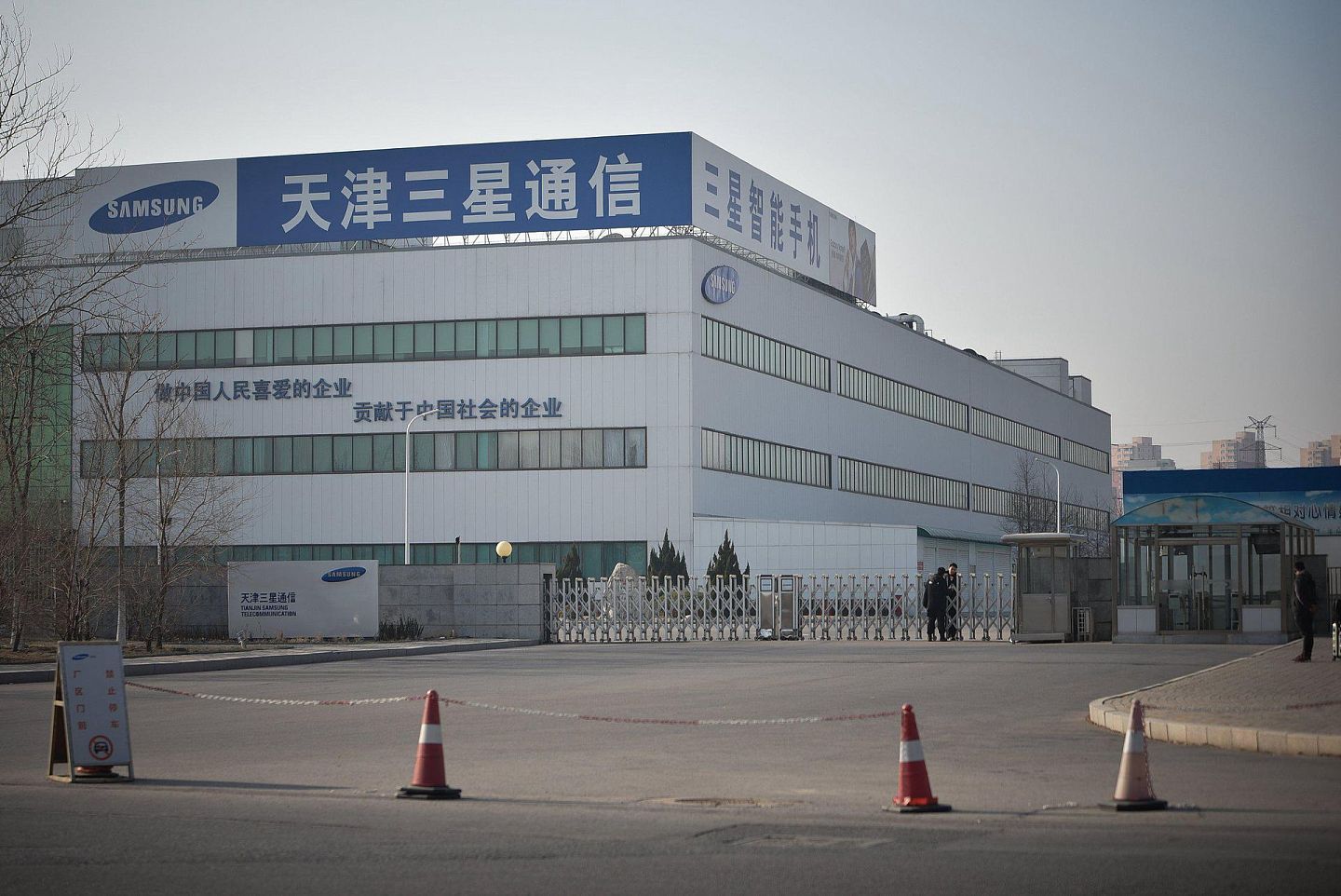 2019年初，韩国三星公司就已经关闭了在中国天津的手机工厂，昔日的繁忙景象已不见踪影。（视觉中国）