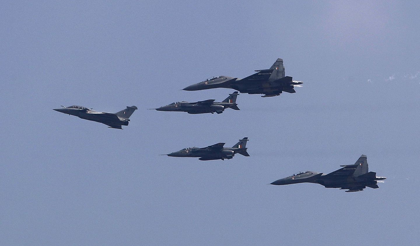 印度已经将“阵风”战斗机部署到了中印边境地区，威慑中国。（AP）