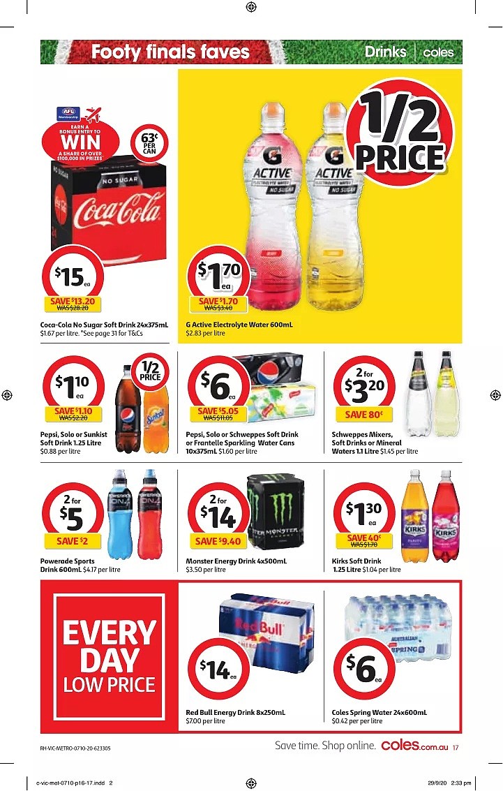 Coles 10月7日-10月13日折扣，油半价，$10含15GB+整月畅打中国长途 - 17