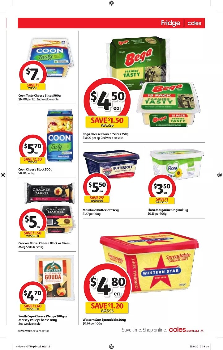 Coles 10月7日-10月13日折扣，油半价，$10含15GB+整月畅打中国长途 - 25