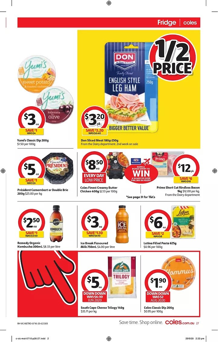 Coles 10月7日-10月13日折扣，油半价，$10含15GB+整月畅打中国长途 - 27