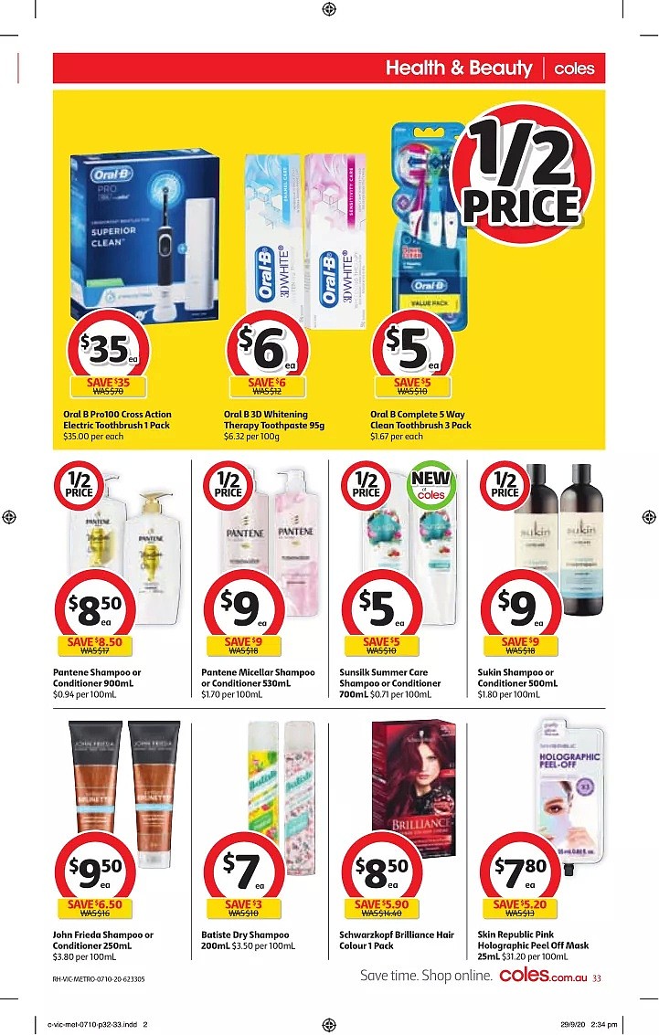 Coles 10月7日-10月13日折扣，油半价，$10含15GB+整月畅打中国长途 - 33