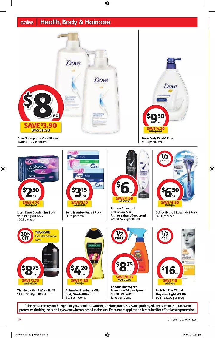 Coles 10月7日-10月13日折扣，油半价，$10含15GB+整月畅打中国长途 - 34