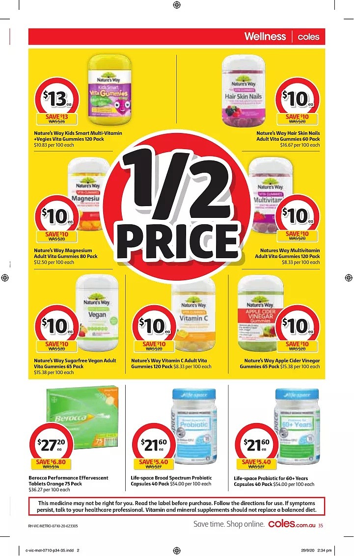 Coles 10月7日-10月13日折扣，油半价，$10含15GB+整月畅打中国长途 - 35