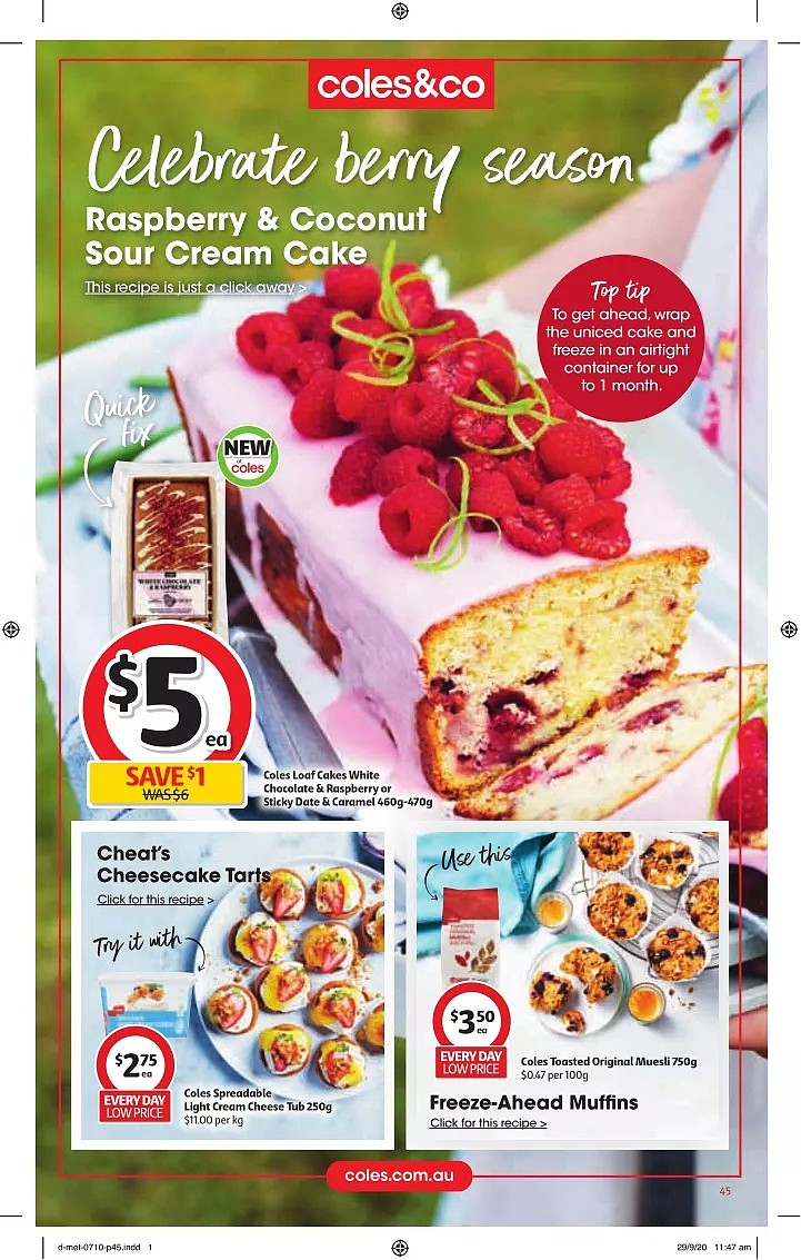 Coles 10月7日-10月13日折扣，油半价，$10含15GB+整月畅打中国长途 - 45