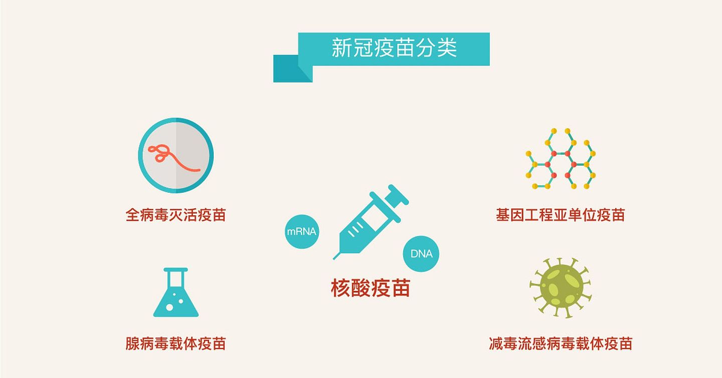 新冠肺炎疫苗的技术路线主要有5条，其中采用灭活疫苗和腺病毒载体疫苗路线的国家比较多。（多维新闻制作）