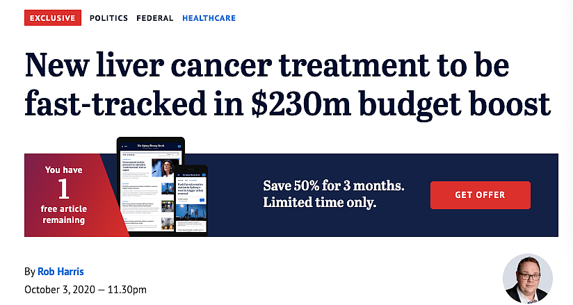 澳洲宣布：一疗程$17万的肝癌药将被纳入医保，成世界第一补贴大国！（组图） - 3