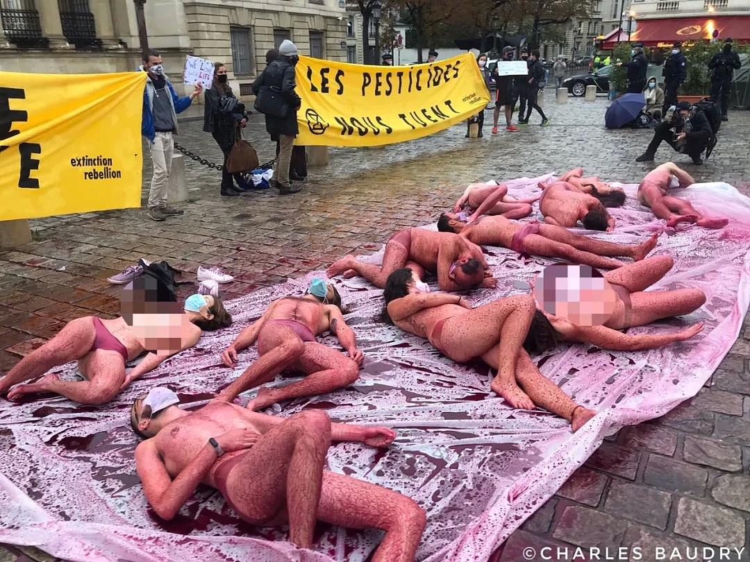 惊愕！大型集体裸体凶杀案现场，就在法国国会门前（组图） - 1