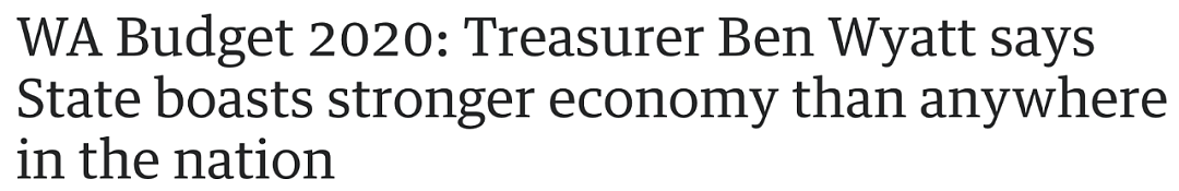 西澳财长：西澳躲过衰退！经济全澳第一！（多图） - 1