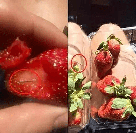 恐怖！草莓藏针从澳洲传到新西兰，疑似华男持带血针头，在超市狂戳面包，草莓藏针案又升级了？（组图） - 1