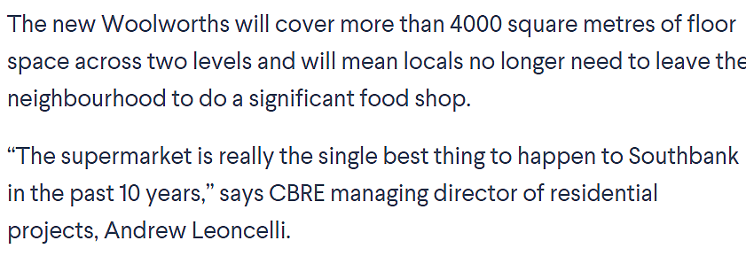 全墨最大Woolies定了！超4000平米落户Southbank，全一线双层商超，10+网红餐厅 - 1
