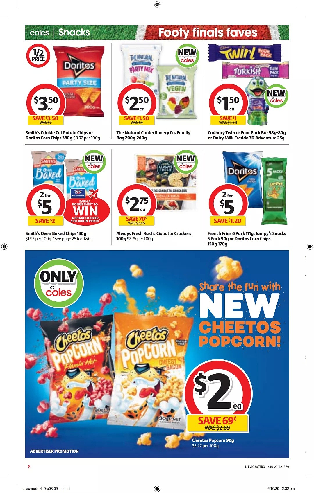 Coles 10月14日-10月20日折扣，本周日前满50刀免费送货 - 8