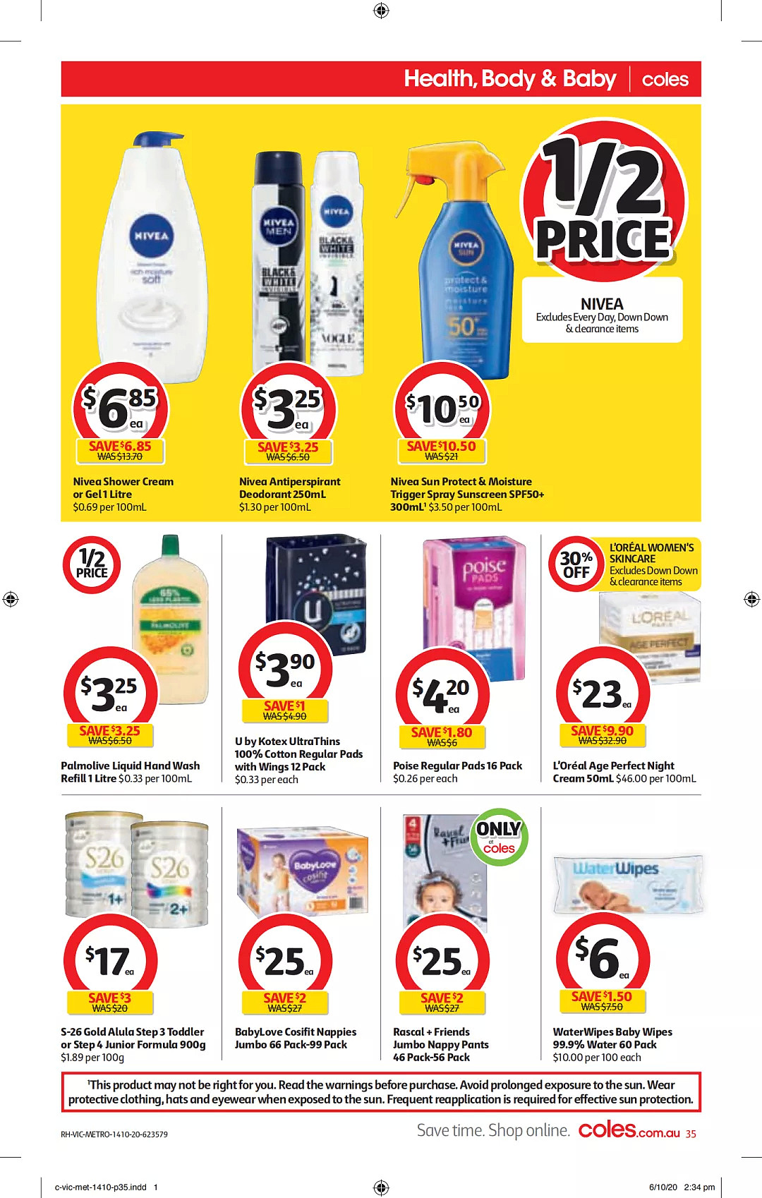 Coles 10月14日-10月20日折扣，本周日前满50刀免费送货 - 35