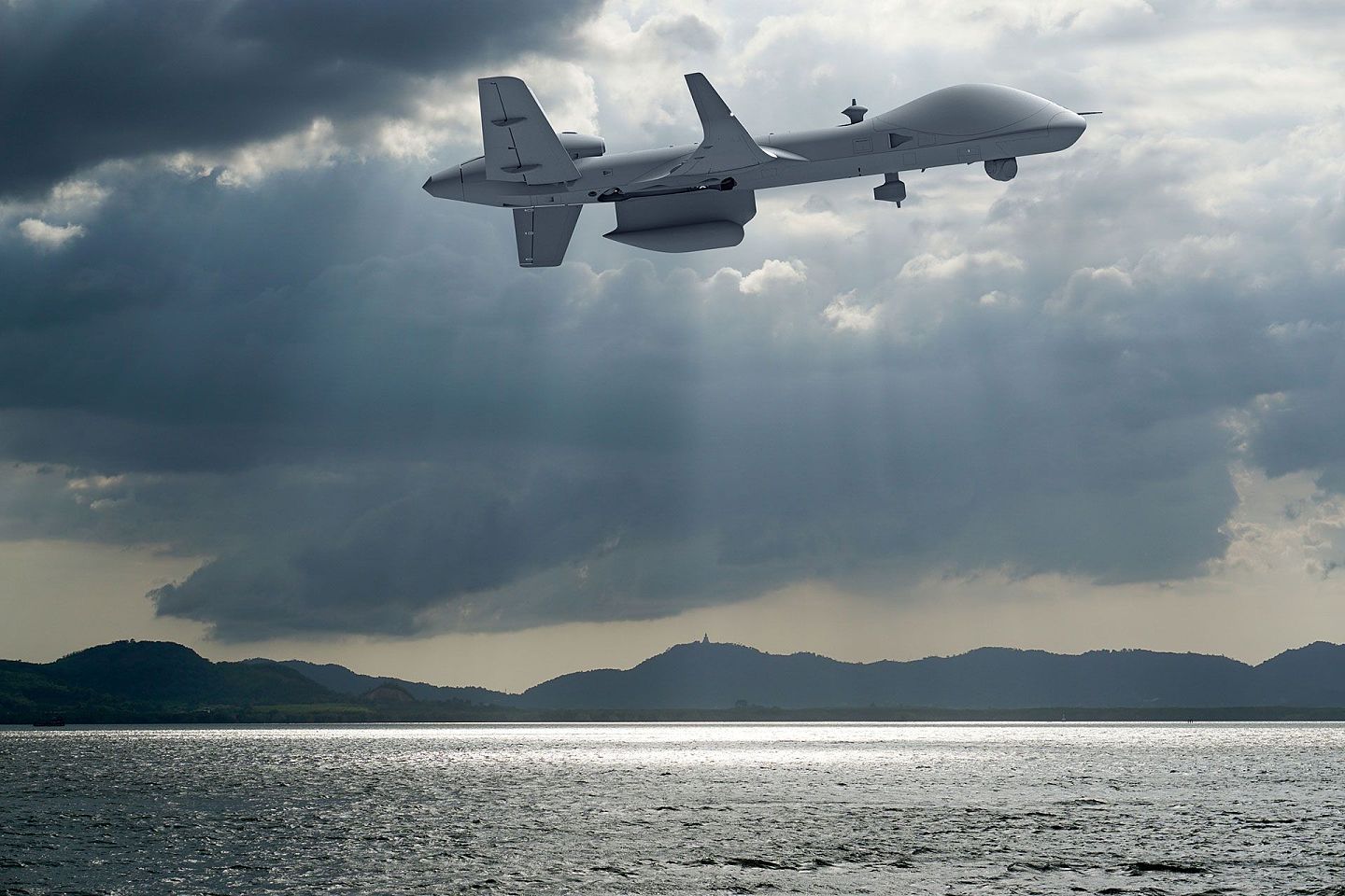 美制收割者无人机MQ-9 Reaper“海上卫士”（Sea Guardian）型是从“天空卫士”（Sky Guardian）型改进而来，2020年8月传闻美国将售予台湾四架，引起中国大陆外交部的警告。 （通用原子公司网站）