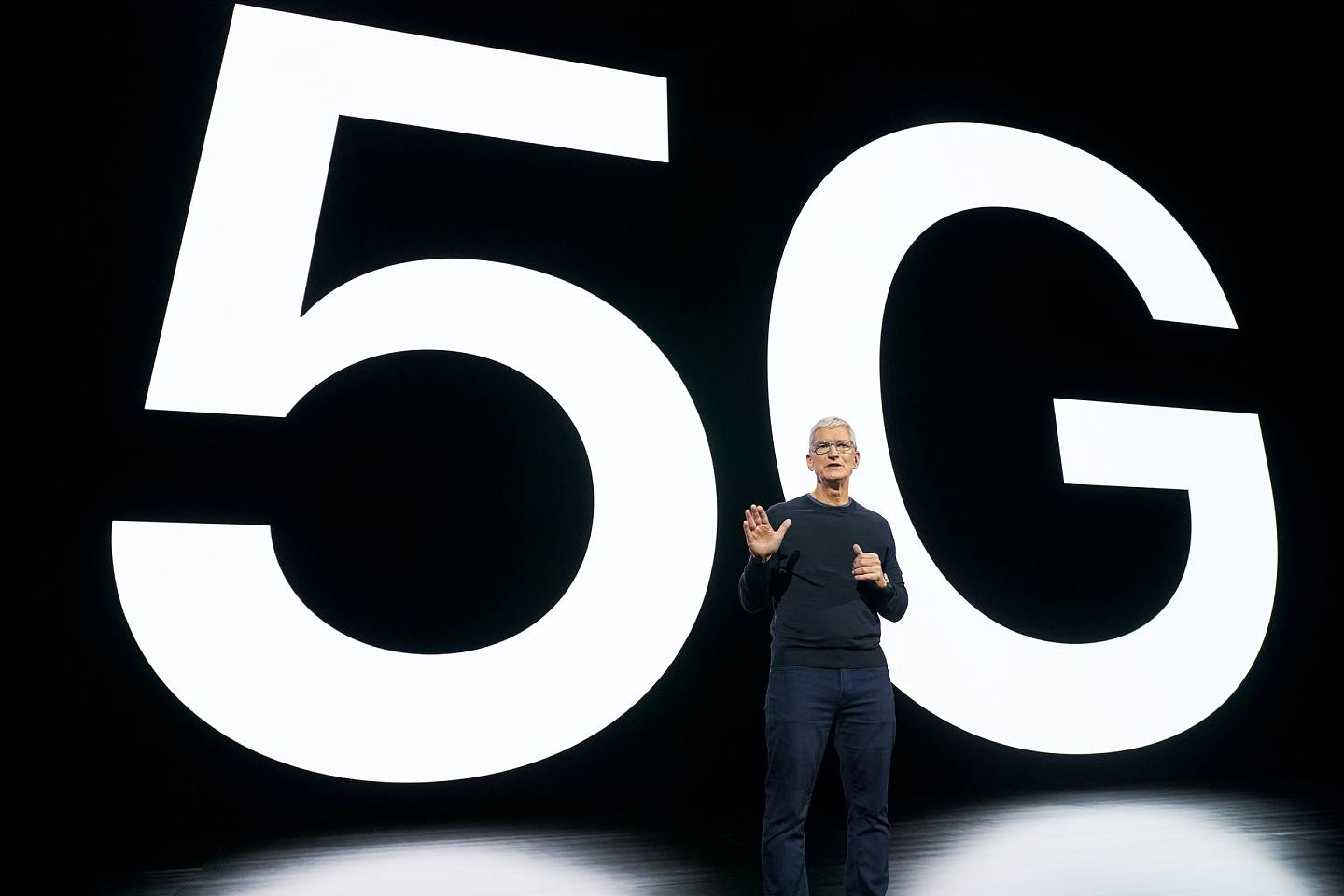 图为10月13日美国iPhone 12发布会。 新iPhone支援5G，成为最大焦点。 （Reuters）