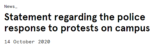 教授围观游行却遭警察暴力执法，悉大公开声明：支持学生及员工维权和投诉！（组图） - 7