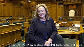 Neuseeland Wahl | Strafvollzugsministerin Judith Collins (Mark Mitchell/New Zealand Herald/AP Photo/picture-alliance )