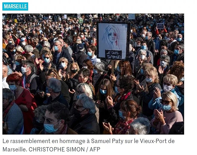法国数万人集会纪念被斩首教师！从不和女生说话、不暴躁，18岁少年如何变冷血杀手（组图） - 10