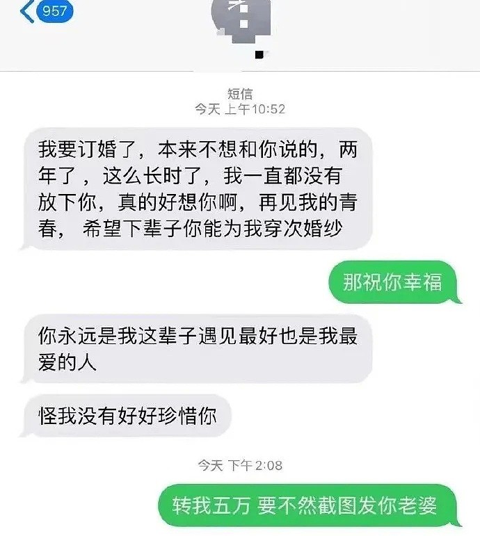 【爆笑】前男友订婚前还来撩我，为了正义，我「骗」了他 5 万块...（组图） - 1