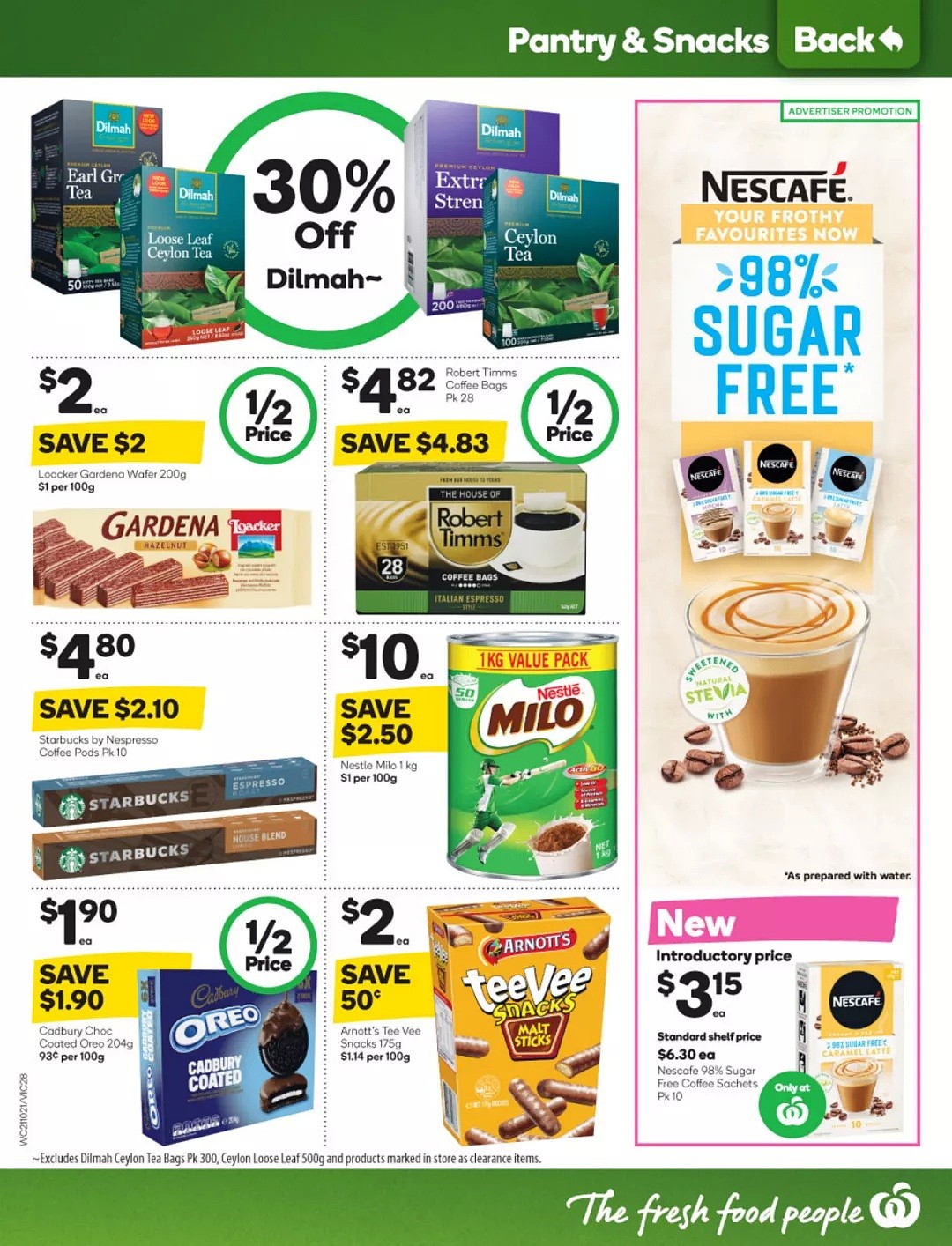 Woolworths 10月21日-10月27日折扣，哈根达斯、多款零食半价 - 28