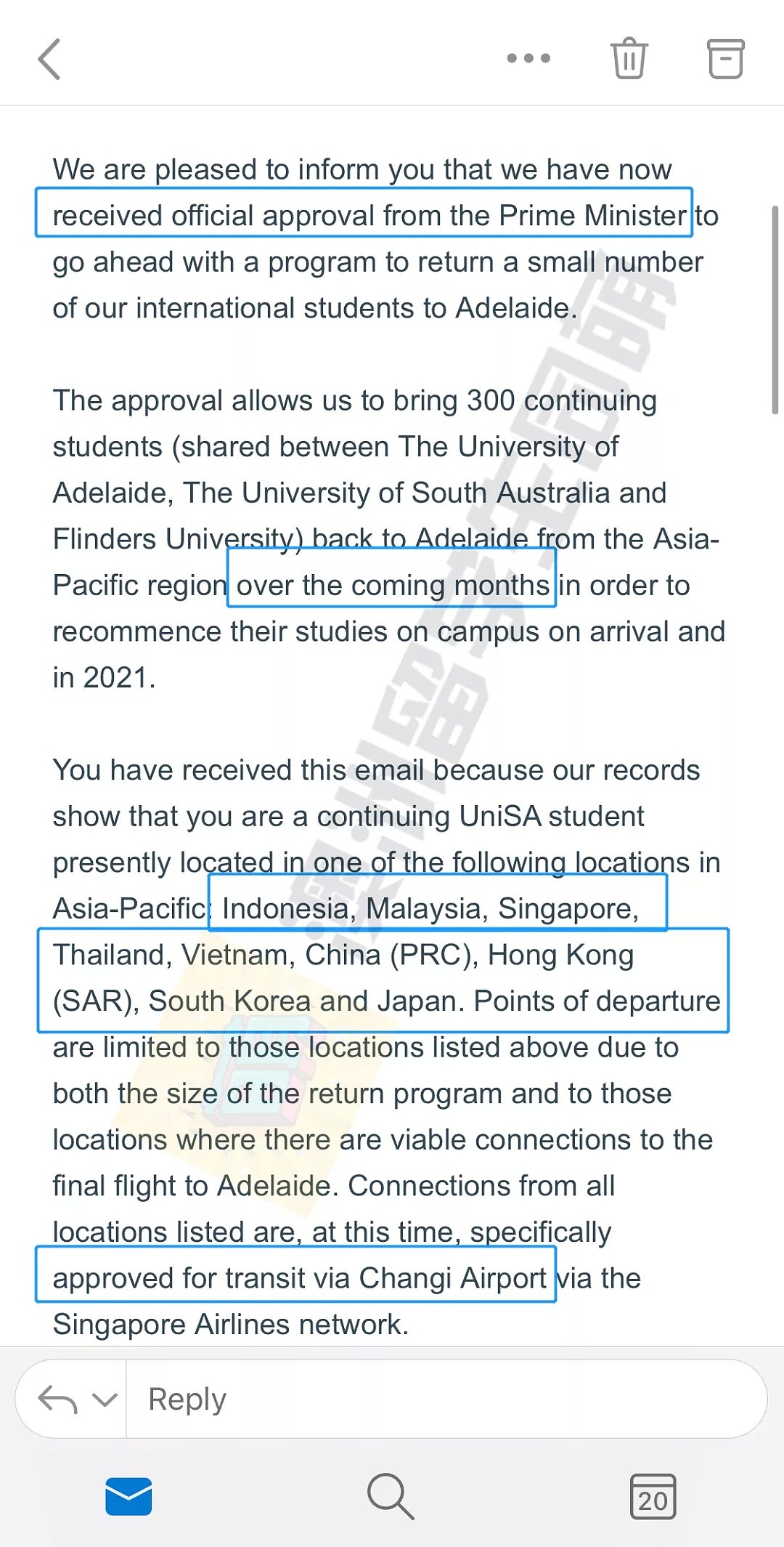 留学生返澳计划正式获批，中国留学生可申请！机票+隔离费每人$2500（组图） - 1