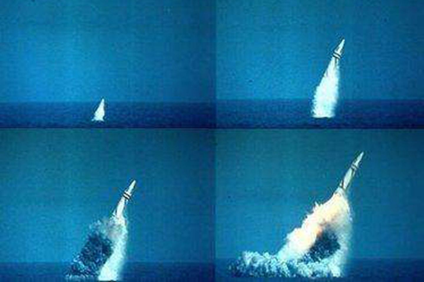 “巨浪-Ⅰ”因射程不足2,500公里而毫无威慑能力。（中国央视截图）