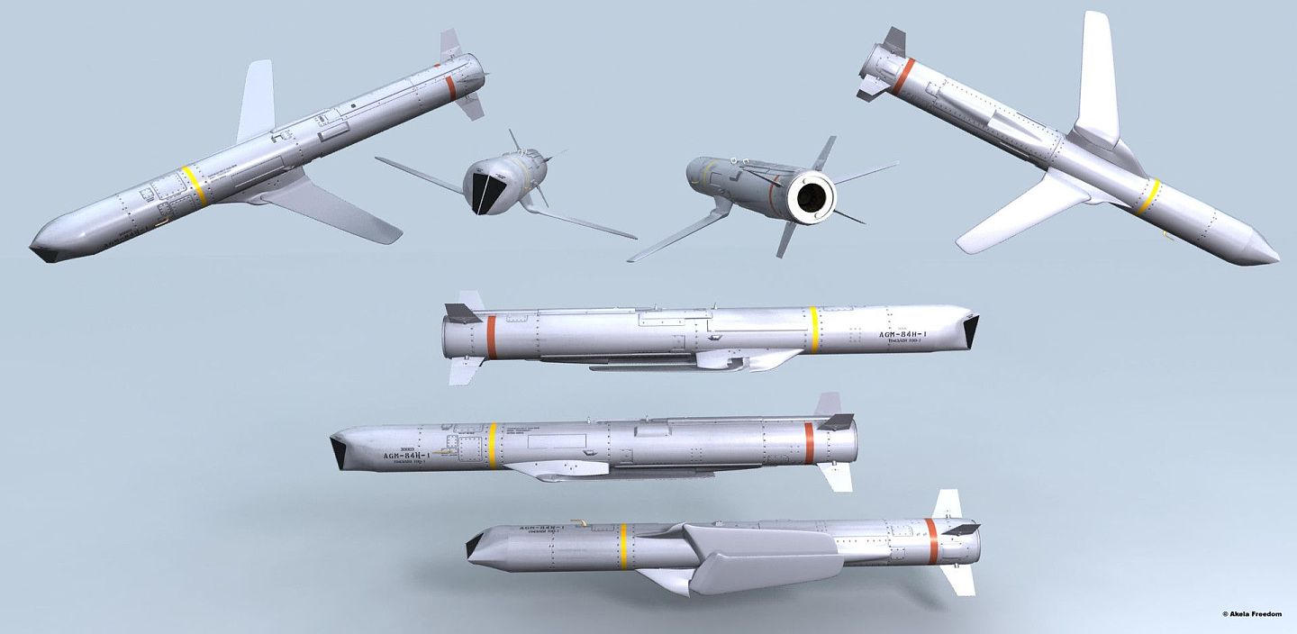 共165枚AGM-84H型SLAM-ER增程距外陆攻导弹，具备强悍攻击能力，将由F-16V战机搭载，进行对地、对海高价值目标的攻击。 这也是美国首度售台匿踪弹体设计的巡航导弹。 （Boeing）