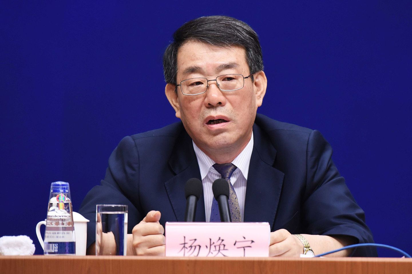 前公安部副部长杨焕宁落马前曾被调任中家安全监管总局局长杨焕宁。（VCG）
